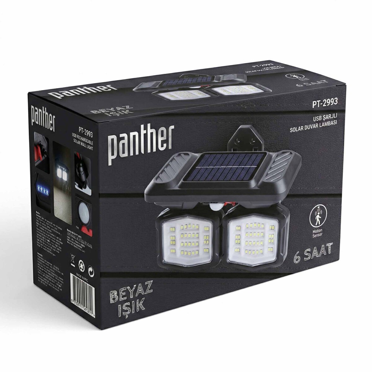 PANTHER PT-2993 SOLAR LED DUVAR LAMBASI