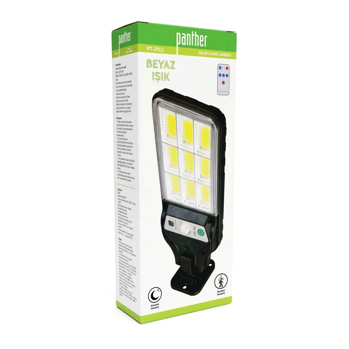 PANTHER PT-2911 SOLAR LED DUVAR LAMBASI