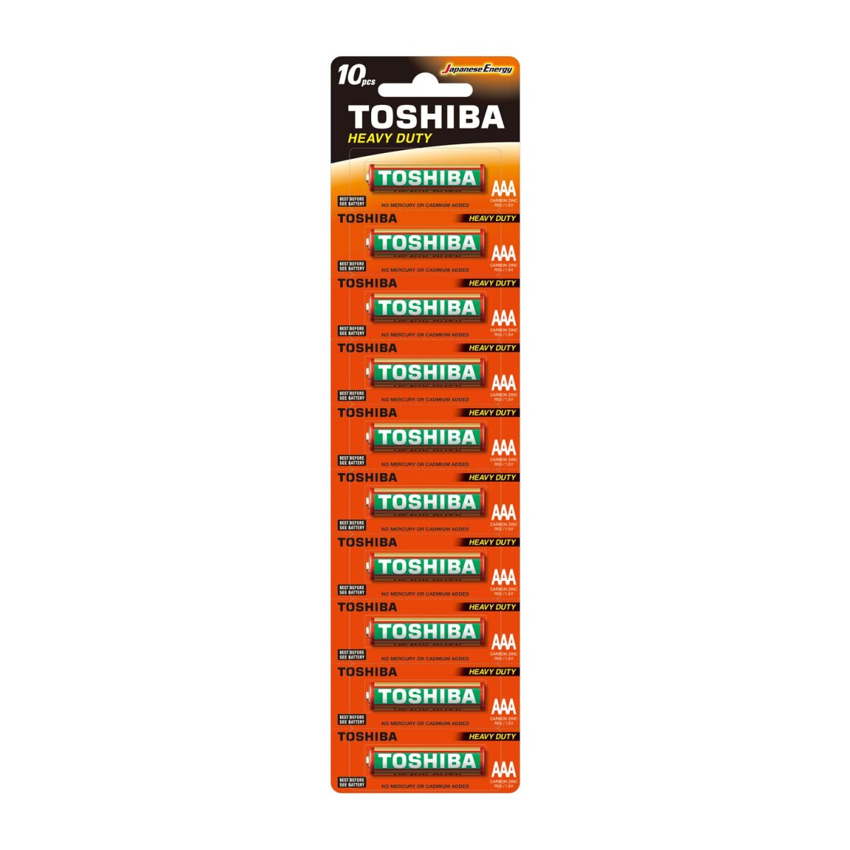 TOSHIBA R03KG KARTELA İNCE PİL 10LU
