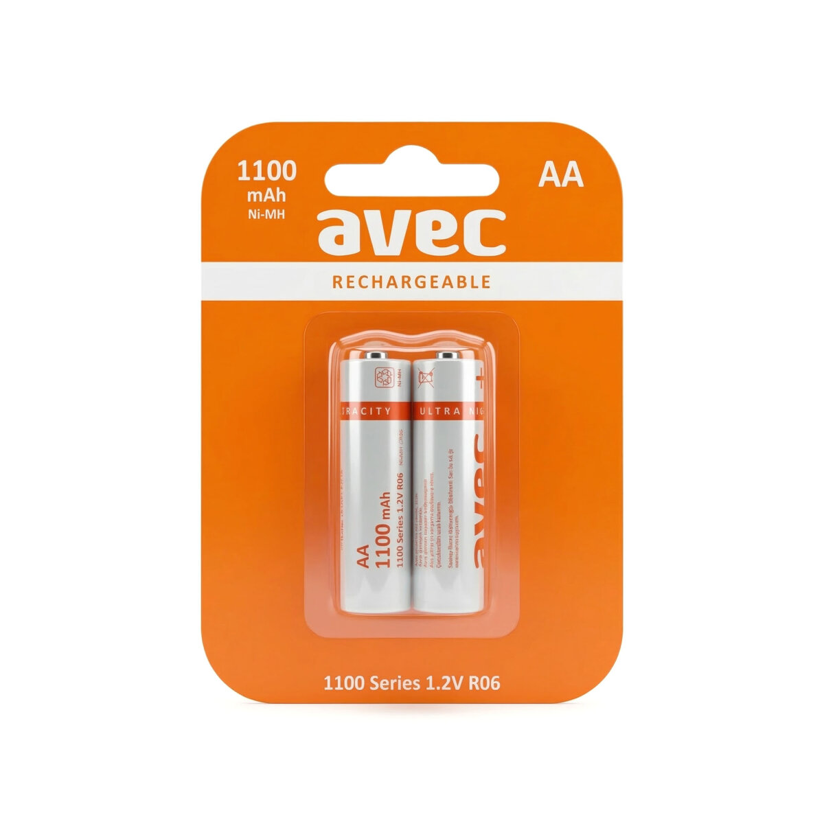 AVEC 1100 MAH ŞARJLI KALEM PİL 2Lİ