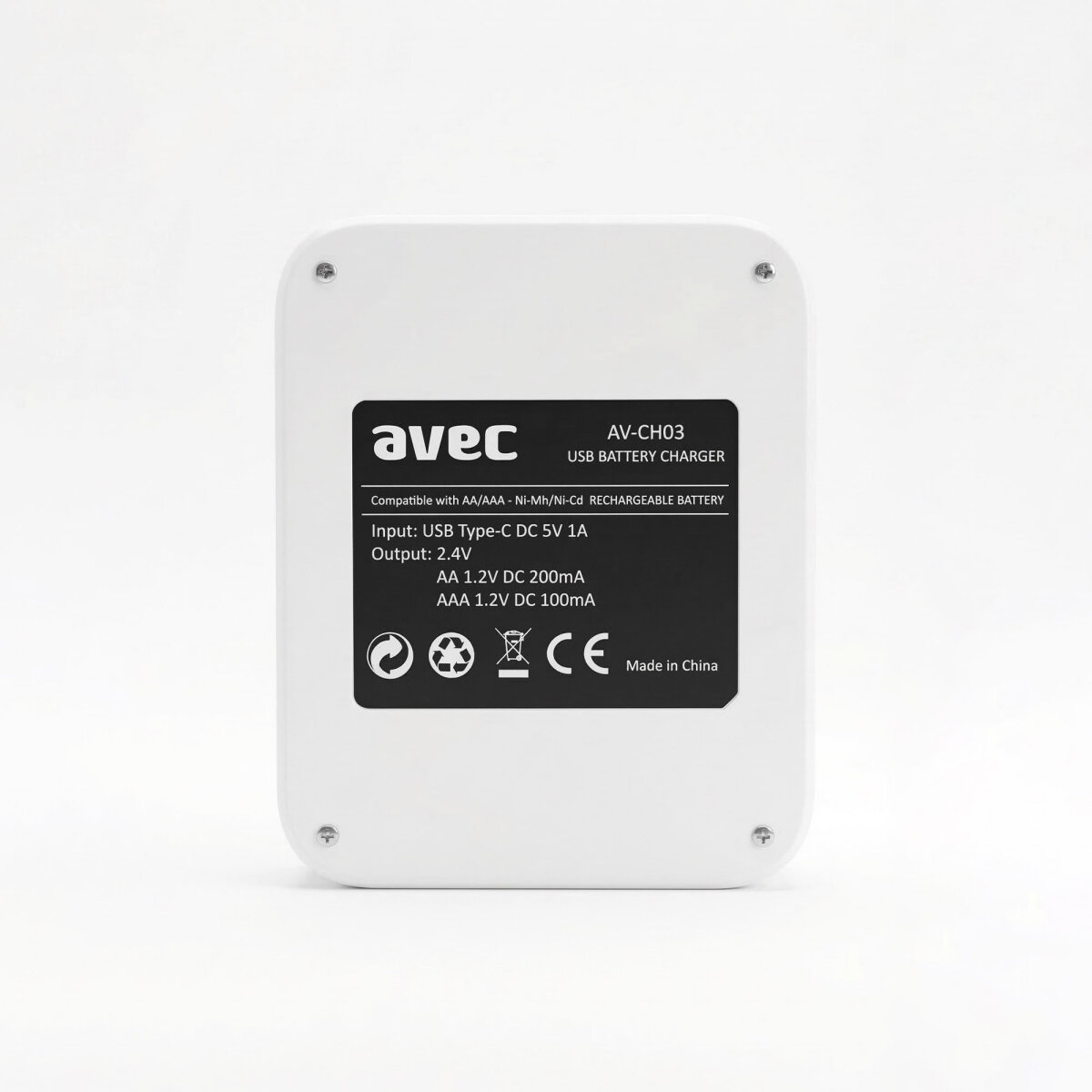 AVEC AV-CH03 USB PİL ŞARJ CİHAZI 4LÜ