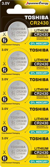 Toshiba Cr 2430 Lithium 5’li Pil