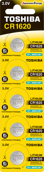 TOSHIBA CR 1620 LITHIUM 5Lİ PİL