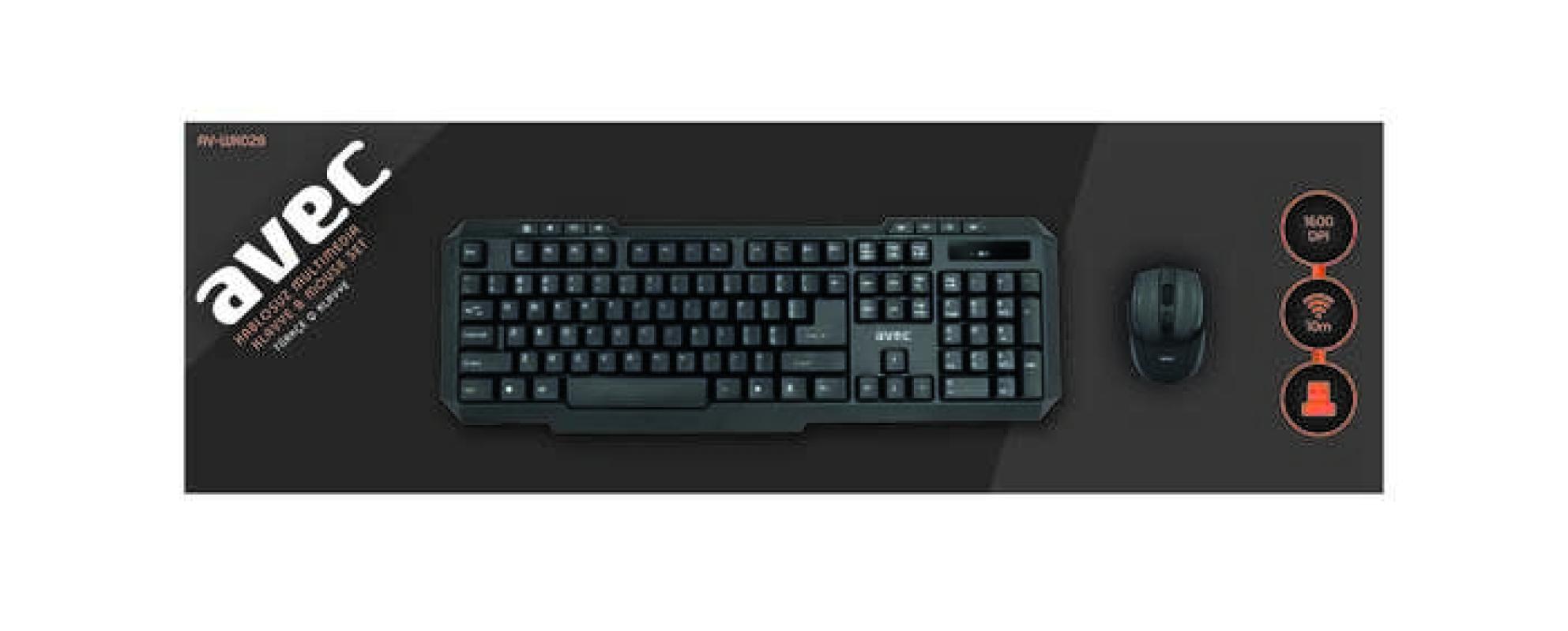 AVEC AV-WK028 Kablosuz Klavye Mouse Seti