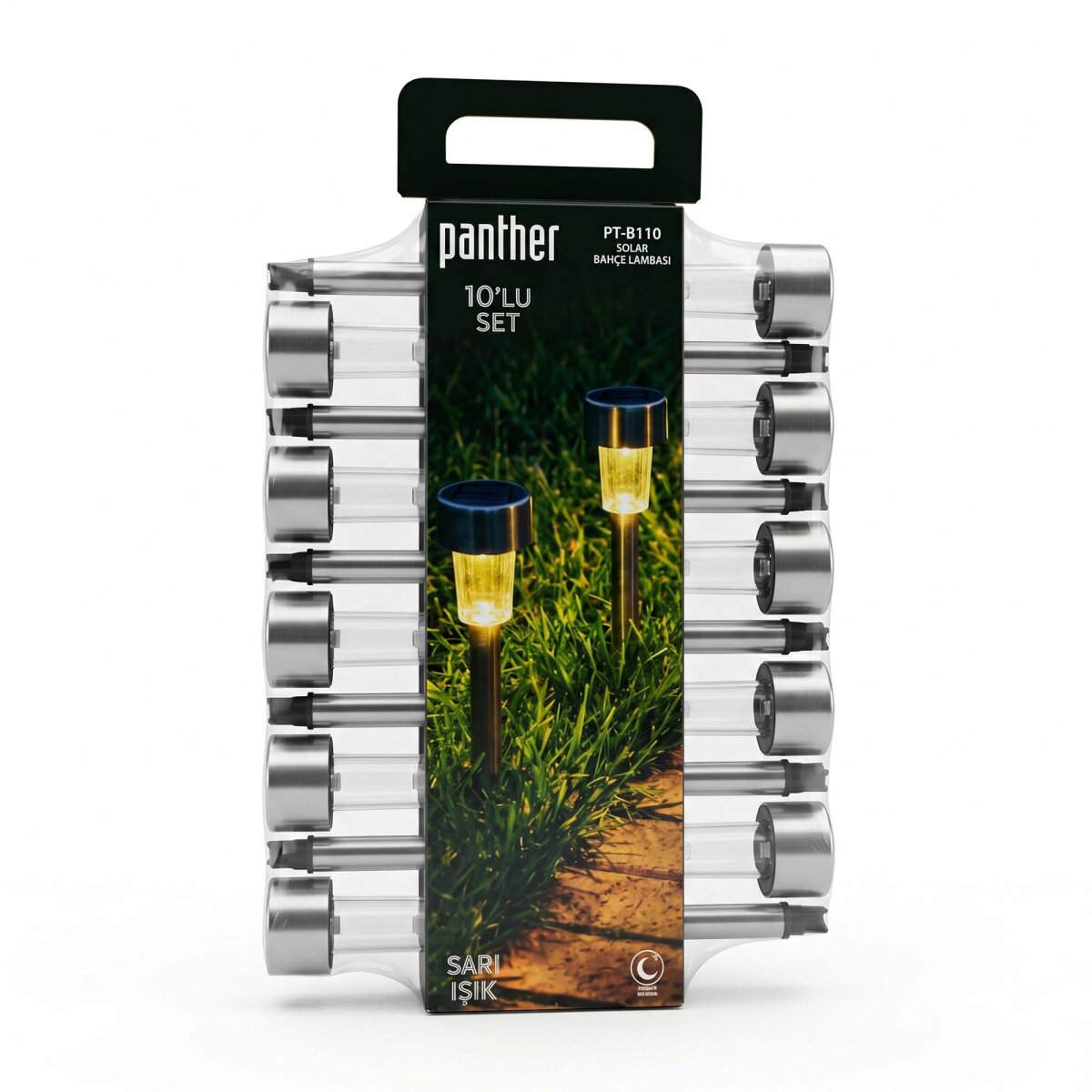 PANTHER PT-B110 10LU SOLAR BAHÇE LAMBASI SETİ