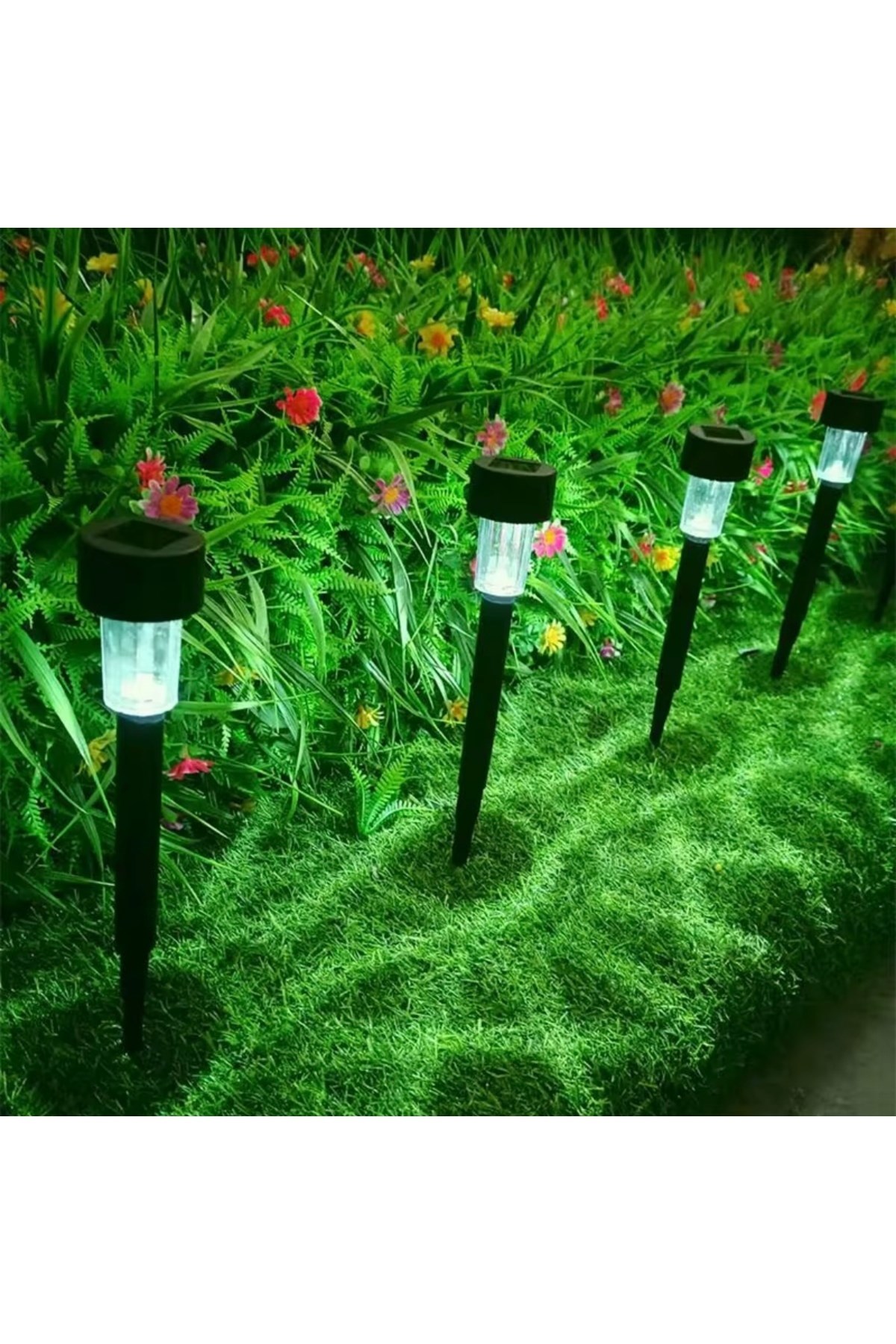 10’lu Günes Enerjili Led Bahçe  Lambasi- Solar Aydinlatma