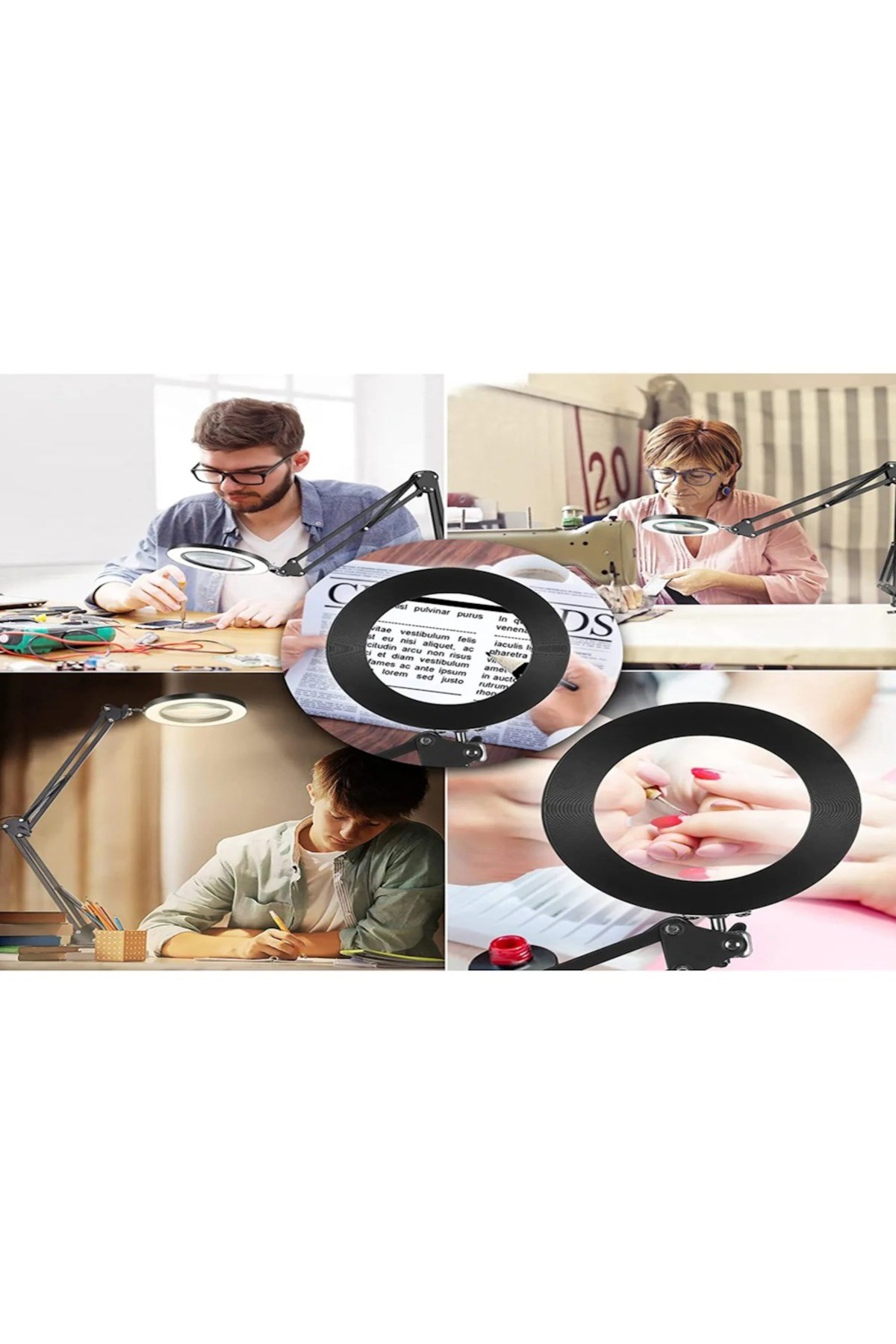 8x Akrobat Hareketli Salıncak Kolu Katlanabilir Büyüteç