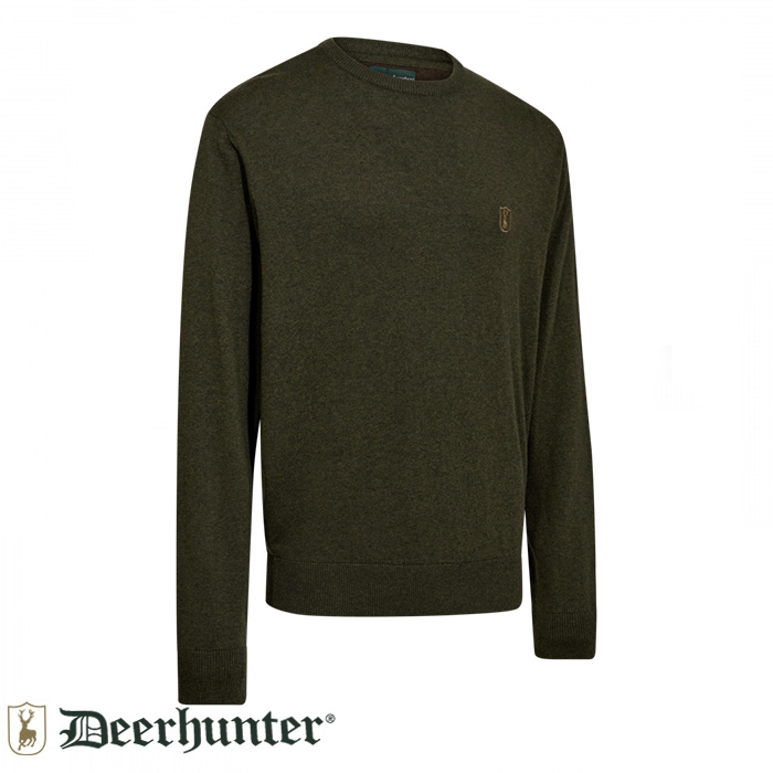DEERHUNTER Harrington V Yaka Yeşil Kazak - L