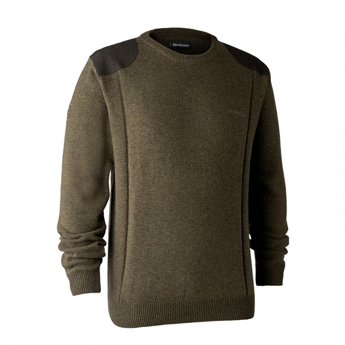 DEERHUNTER Sheffield Knit Yeşil Kazak 2XL