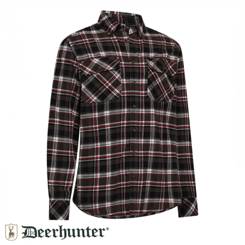 DEERHUNTER Nathan Kahverengi Kareli Gömlek 39/40
