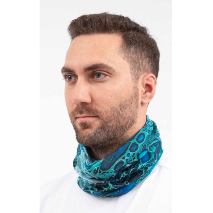T. VAV BUFFO01 Boyunluk, Bileklik. Bandana Mavi