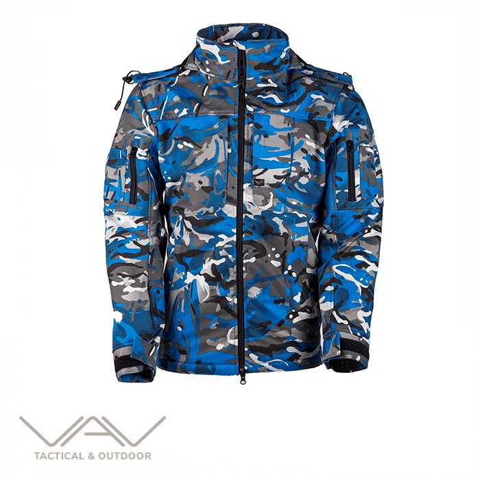 T. VAV Shell HT-01 Softshell Mont Yengeç Mavi - S