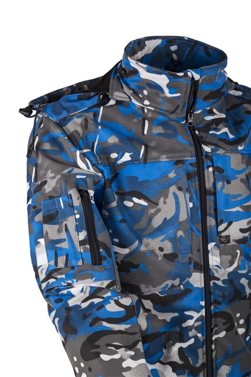 T. VAV Shell HT-01 Softshell Mont Yengeç Mavi - XS