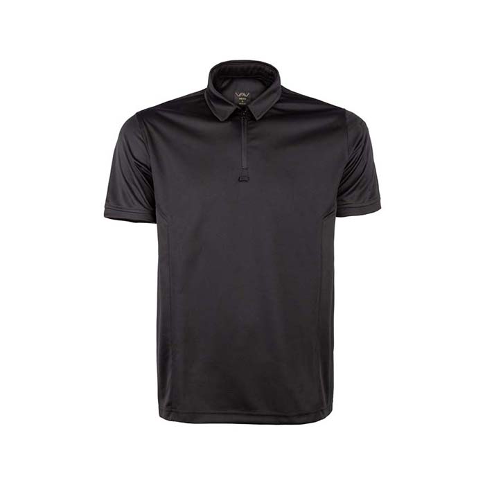 VAV Vlac-01 Polo Yaka Tişört Siyah S