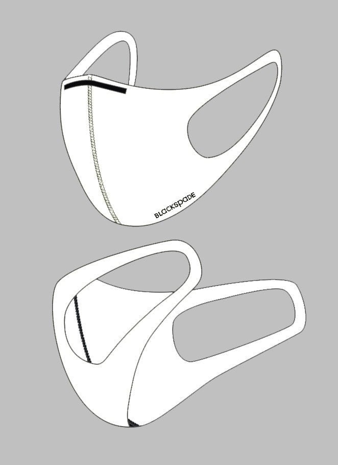 BLACKSPADE Çocuk Koruyucu Maske Beyaz S1