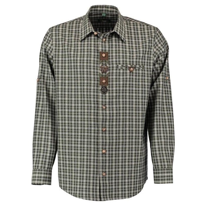 T. OS-Trachten Kareli Erkek Regular Fit Gömlek 45/46