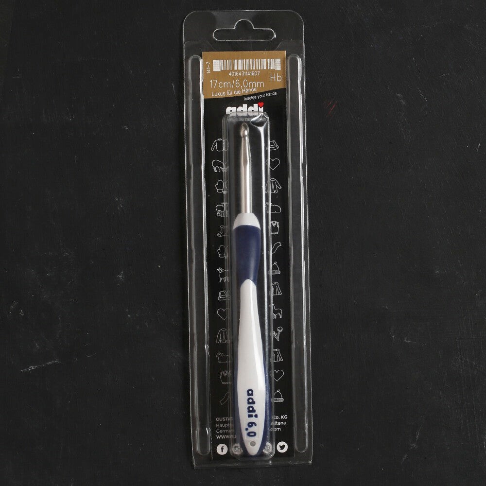 Addi Swing Maxi 6 Mm 17 Cm Lacivert Ergonomik Yün