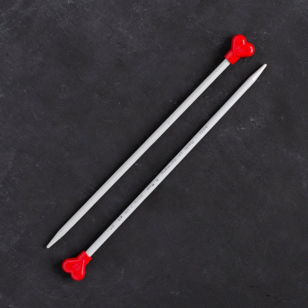 Addi Kalpli 5,5mm 20cm Klasik Alüminyum Örgü Şişi