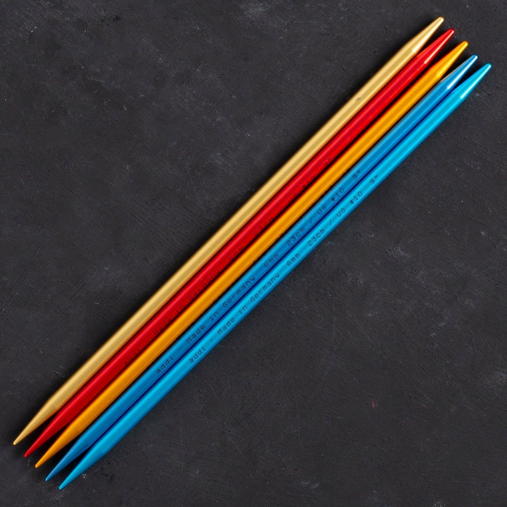 Addi Colibri 6mm 23cm Renkli Çorap Şişi - 204-7