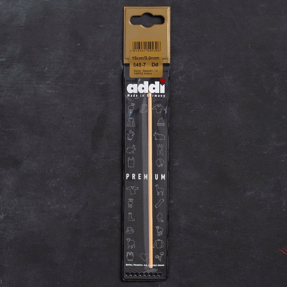 Addi Bambus 3mm 15cm Bambu Yün Tığ - 545-7
