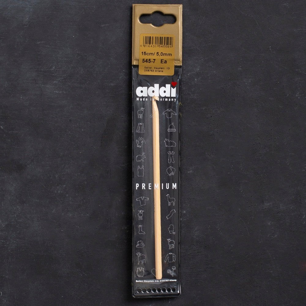 Addi Bambus 5mm 15cm Bambu Yün Tığ - 545-7