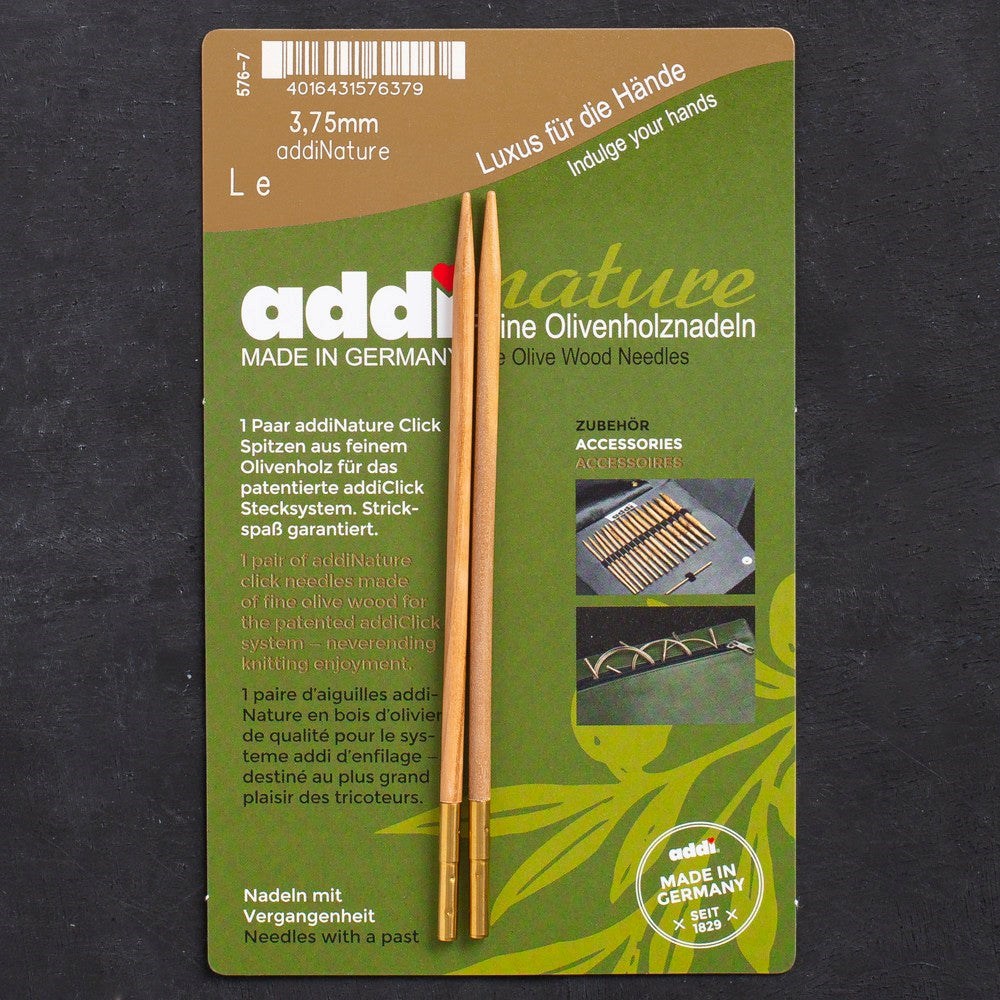 Addi Nature Olive Wood Click 3.75mm 13cm Misinalı