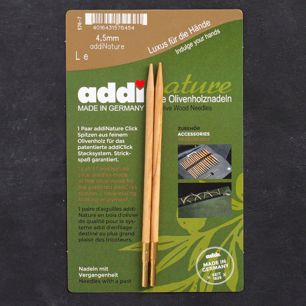 Addi Nature Olive Wood Click 4.5mm 13cm Misinalı Ş