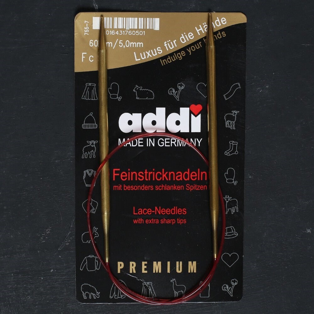 Addi 5mm 60cm Klasik Misinalı Dantel Şişi - 755-7