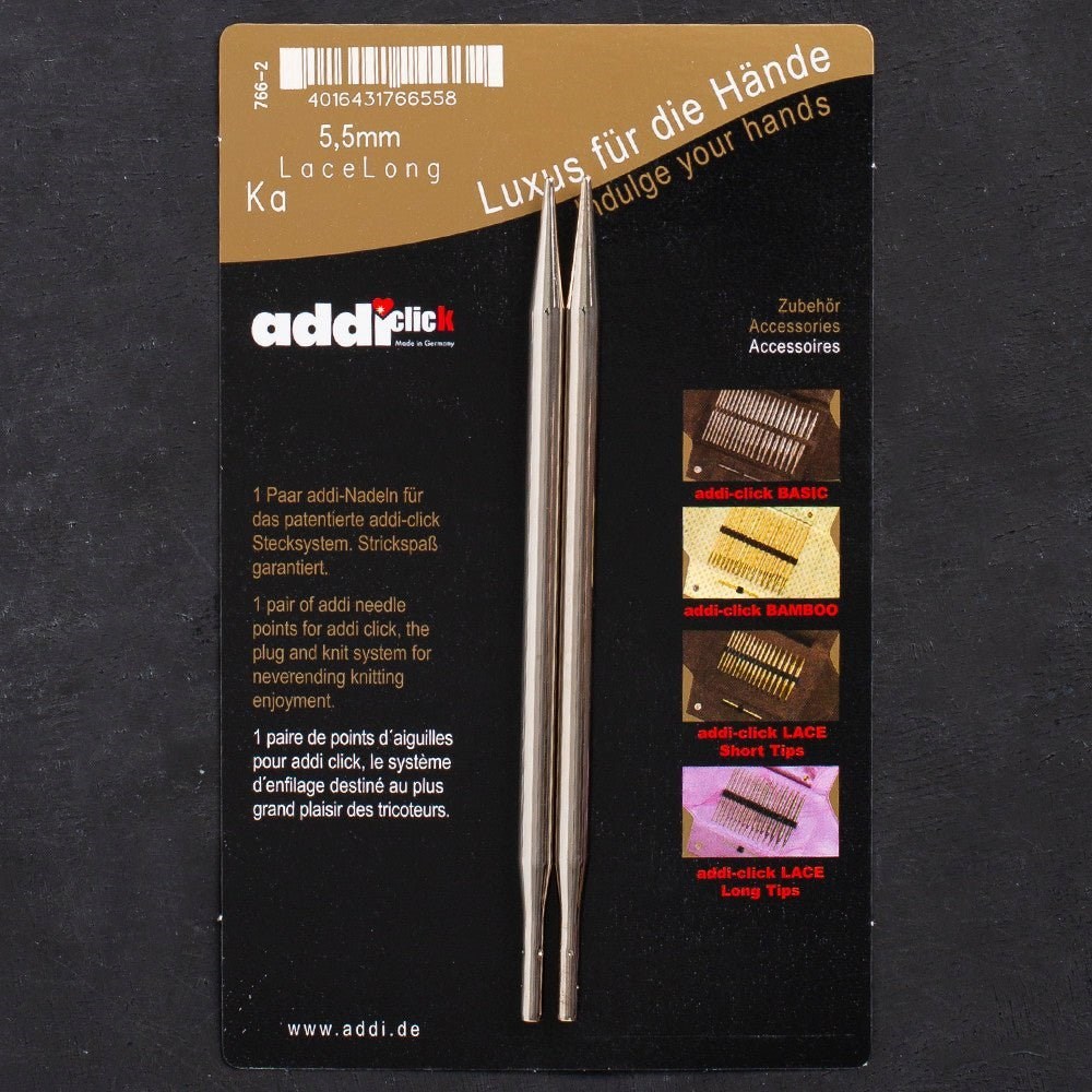 Addi Click Lace 5,5mm Değiştirilebilir Uzun Uçlu D
