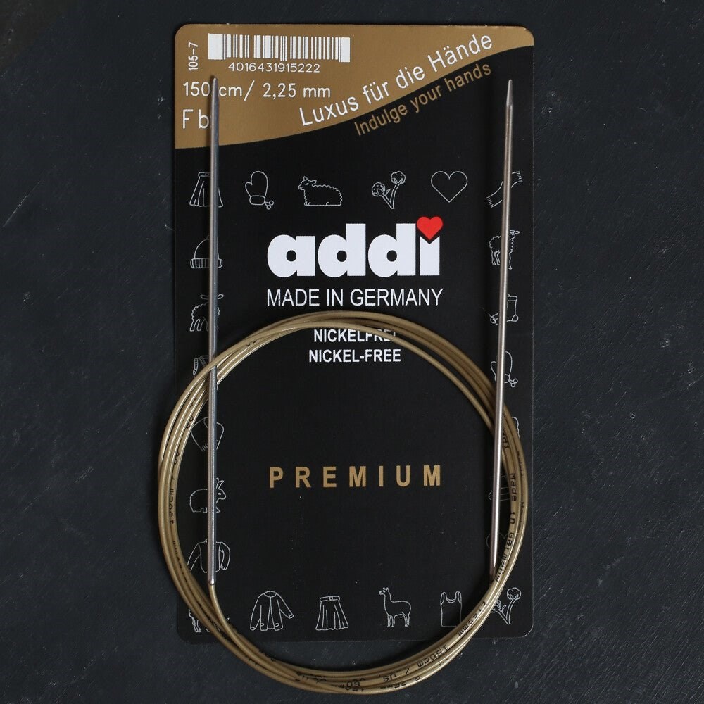 Addi 2,25mm 150cm Klasik Misinalı Şiş- 105-7