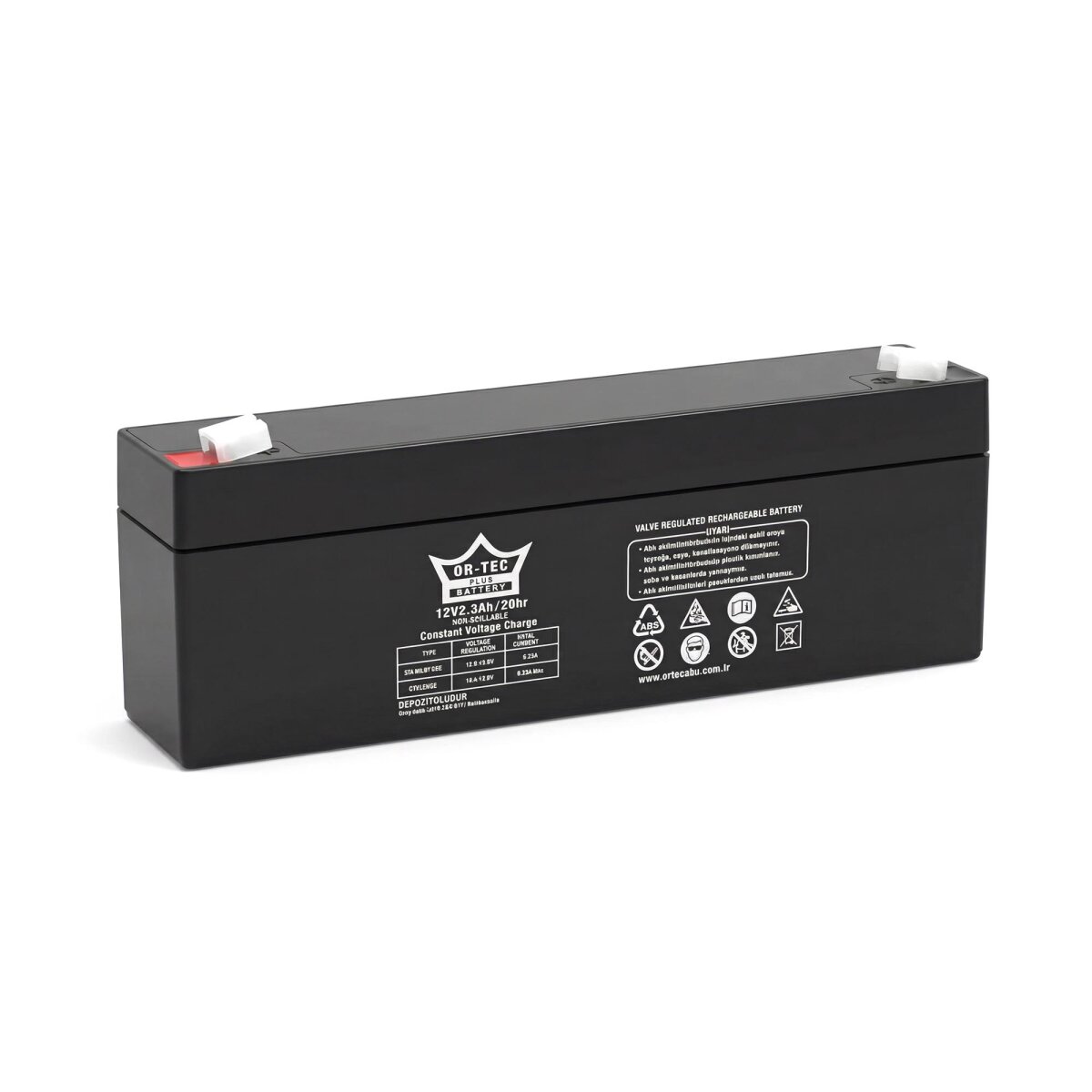 ORTEC 12V 2,3 AH UZUN AKÜ