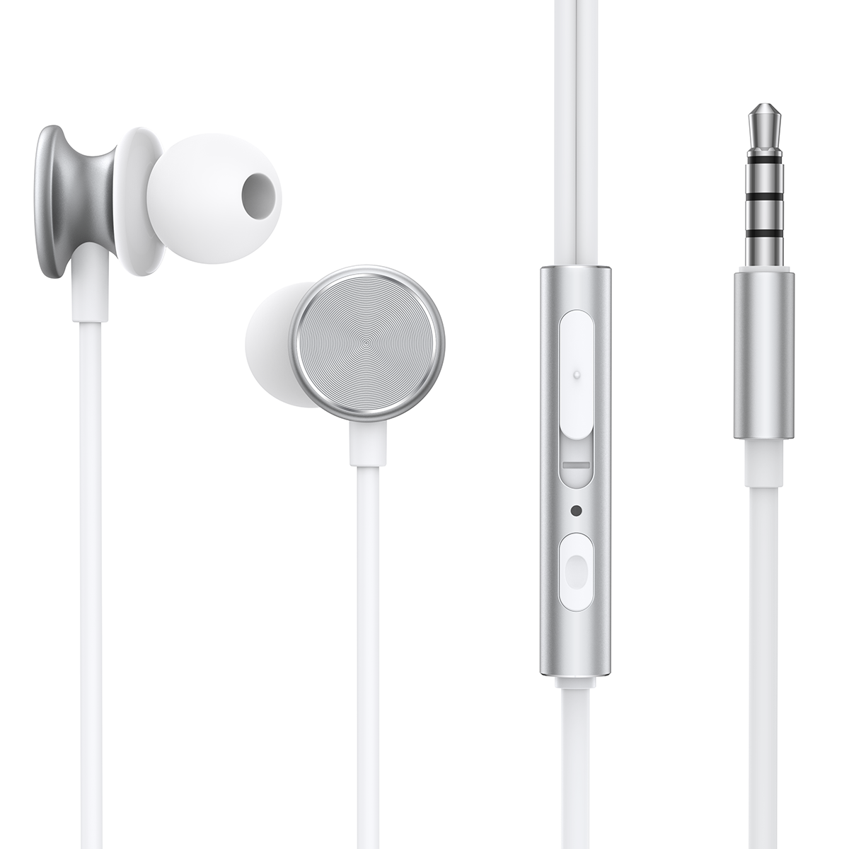 JOYROOM JR-EW03 IN-EAR METAL WIRED EARBUDS-SILVER