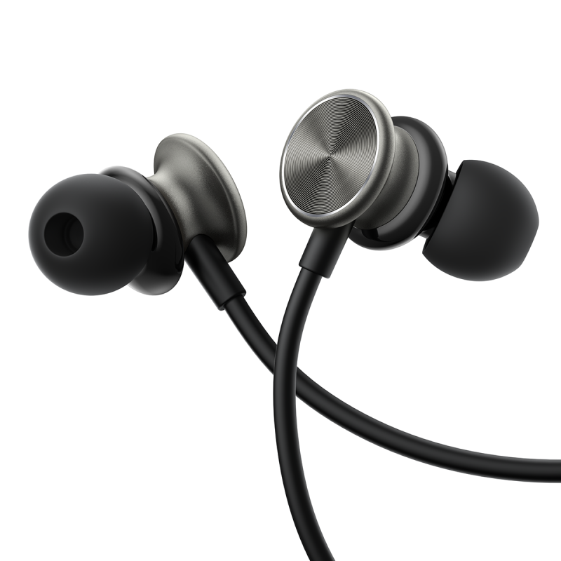 JOYROOM JR-EW03 IN-EAR METAL WIRED EARBUDS-DARK GRAY