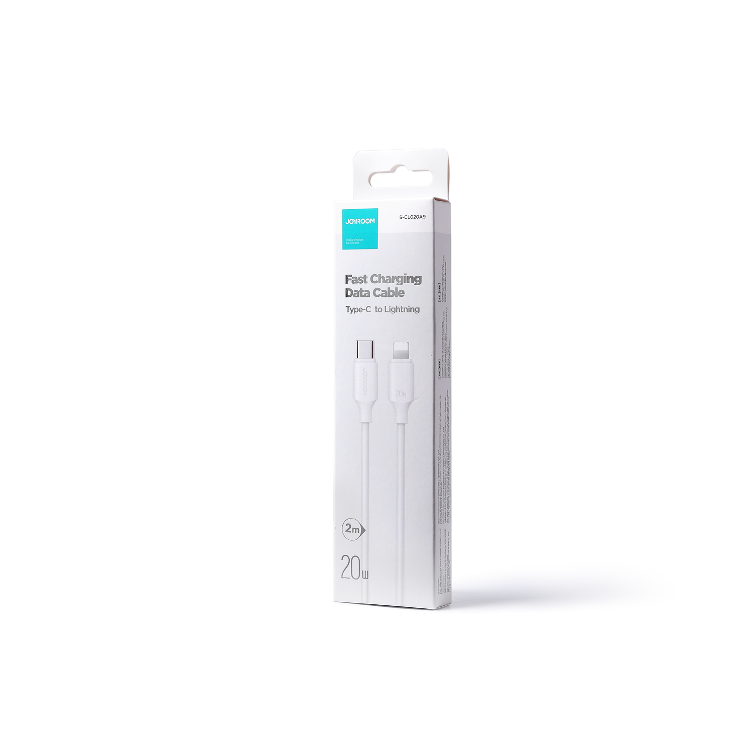 JOYROOM S-CL020A9 20W TYPE C-LIGHTNING 2M-WHITE