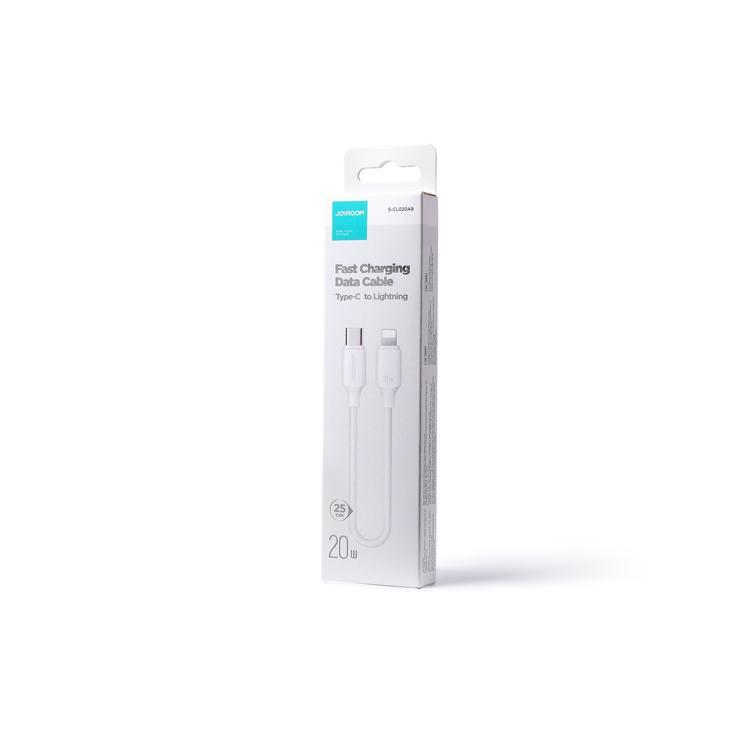 JOYROOM S-CL020A9 20W TYPE C-LIGHTNING 0.25M-WHITE