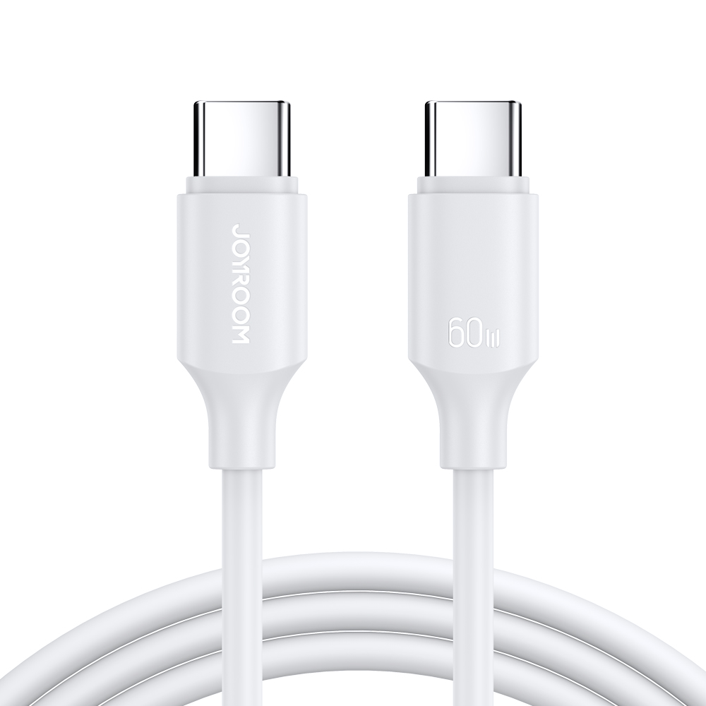 JOYROOM S-CC060A9 60W TYPE C-TYPE C 0.25M-WHITE