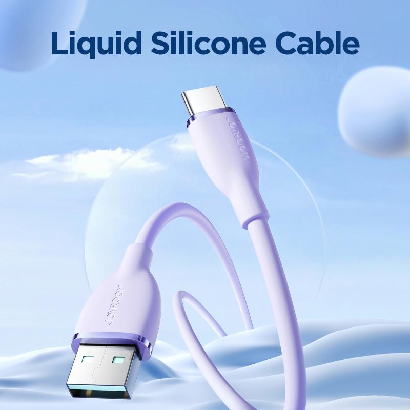 JOYROOM SA29-AC3 3A USB A-TYPE C 1.2M-PURPLE
