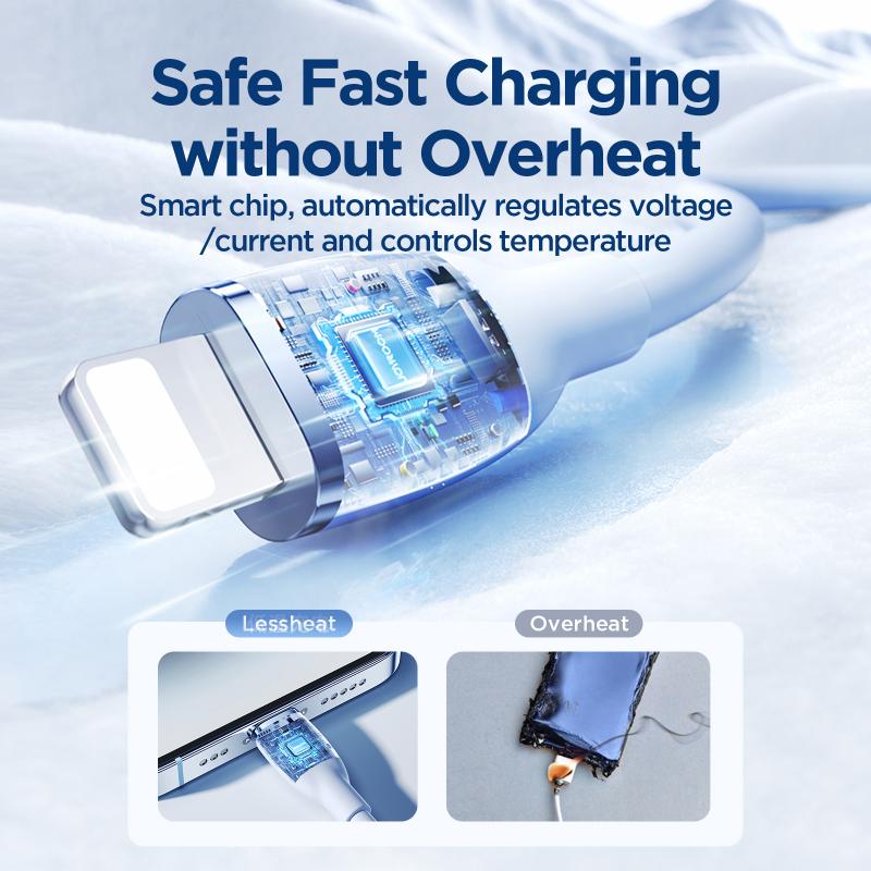 JOYROOM SA29-AL3 3A USB A-LIGHTNING 1.2M-BLUE