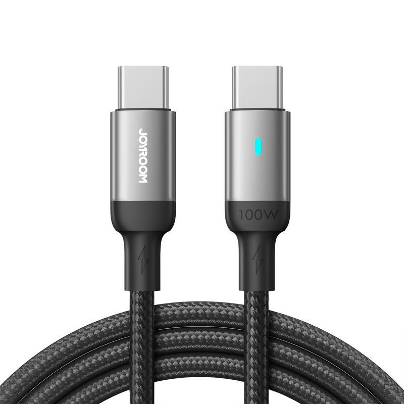 JOYROOM S-CC100A10 100W TYPE C-TYPE C 1.2M-BLACK