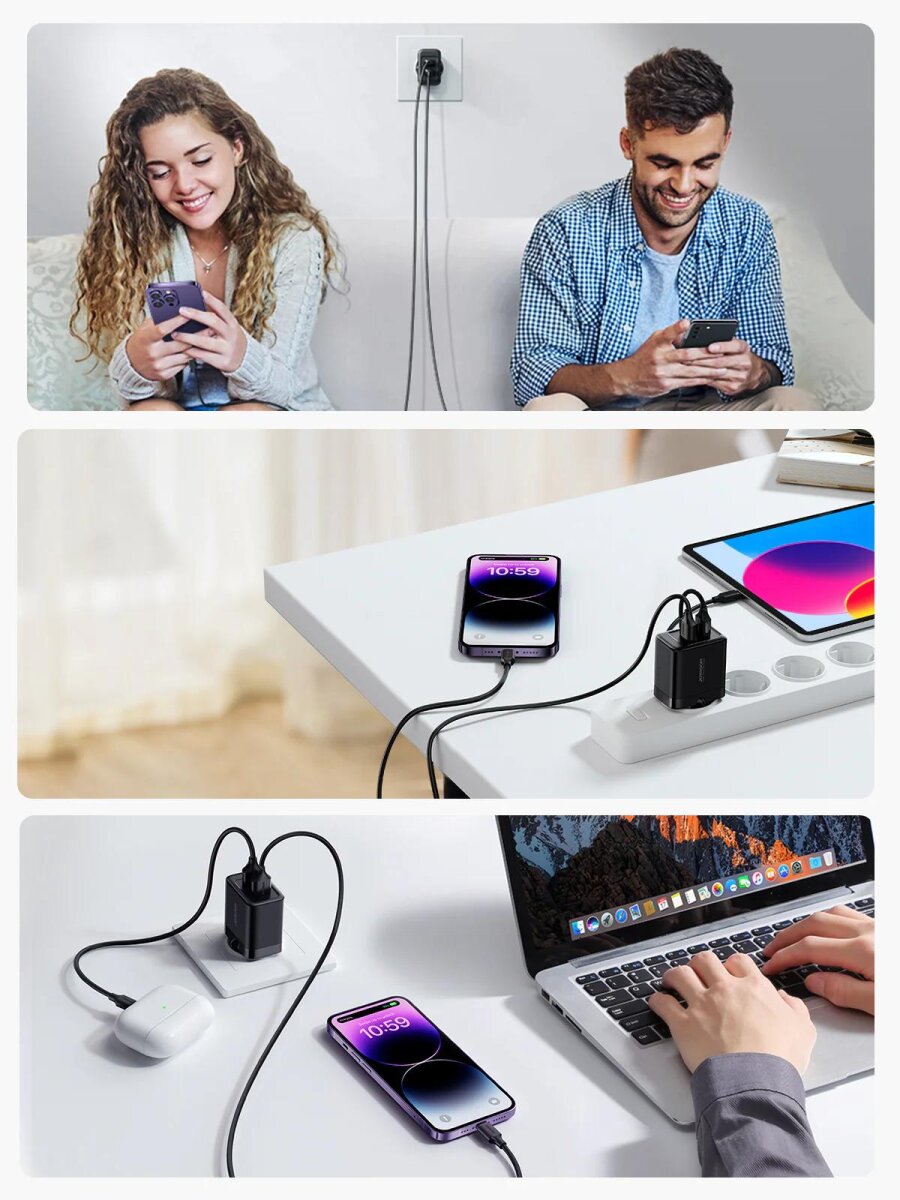 JOYROOM JR-TCN01 2.4 A (2 USB) DUAL CHARGER