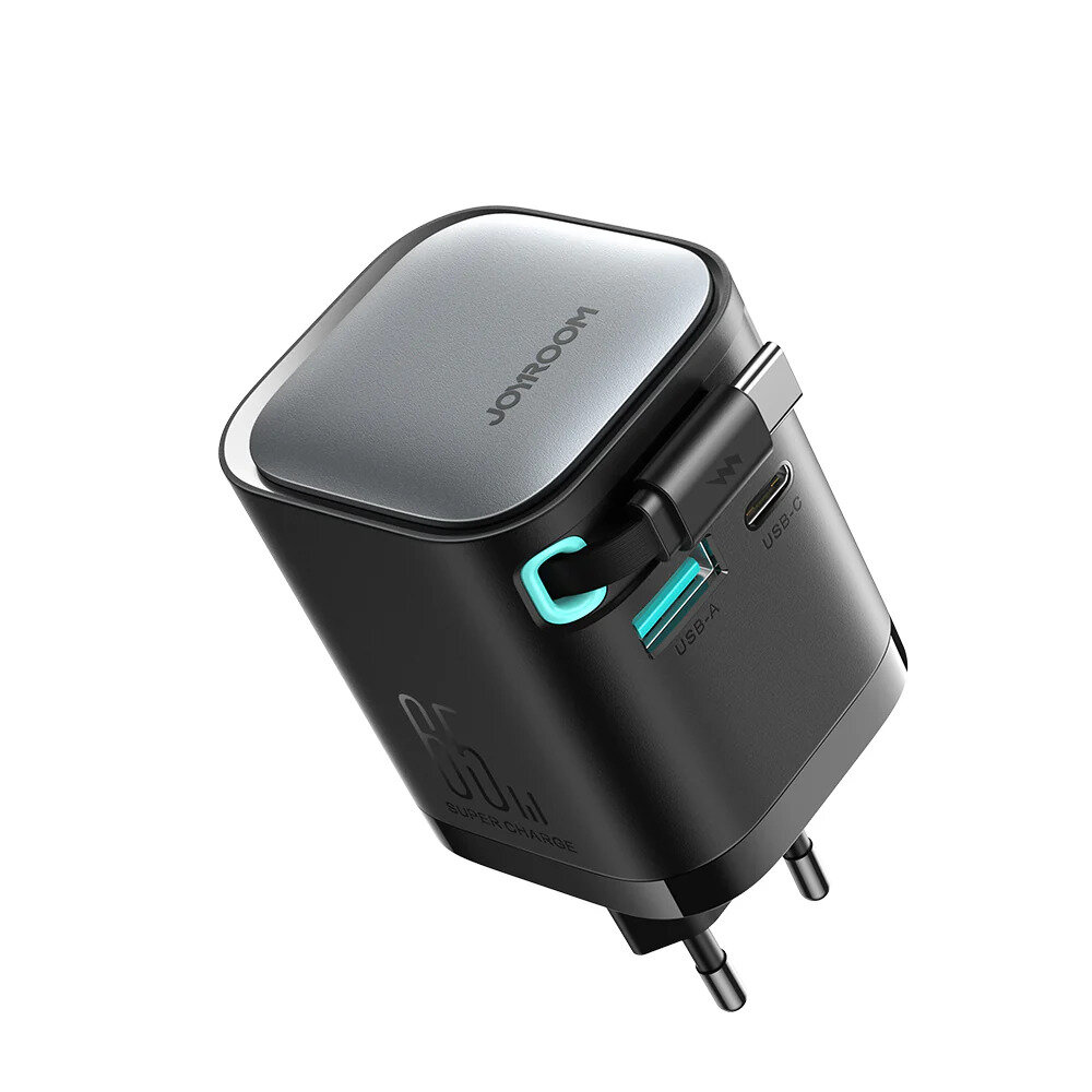 JOYROOM JR-TCL02 65W GAN CHARGER WITH REC.CABLE