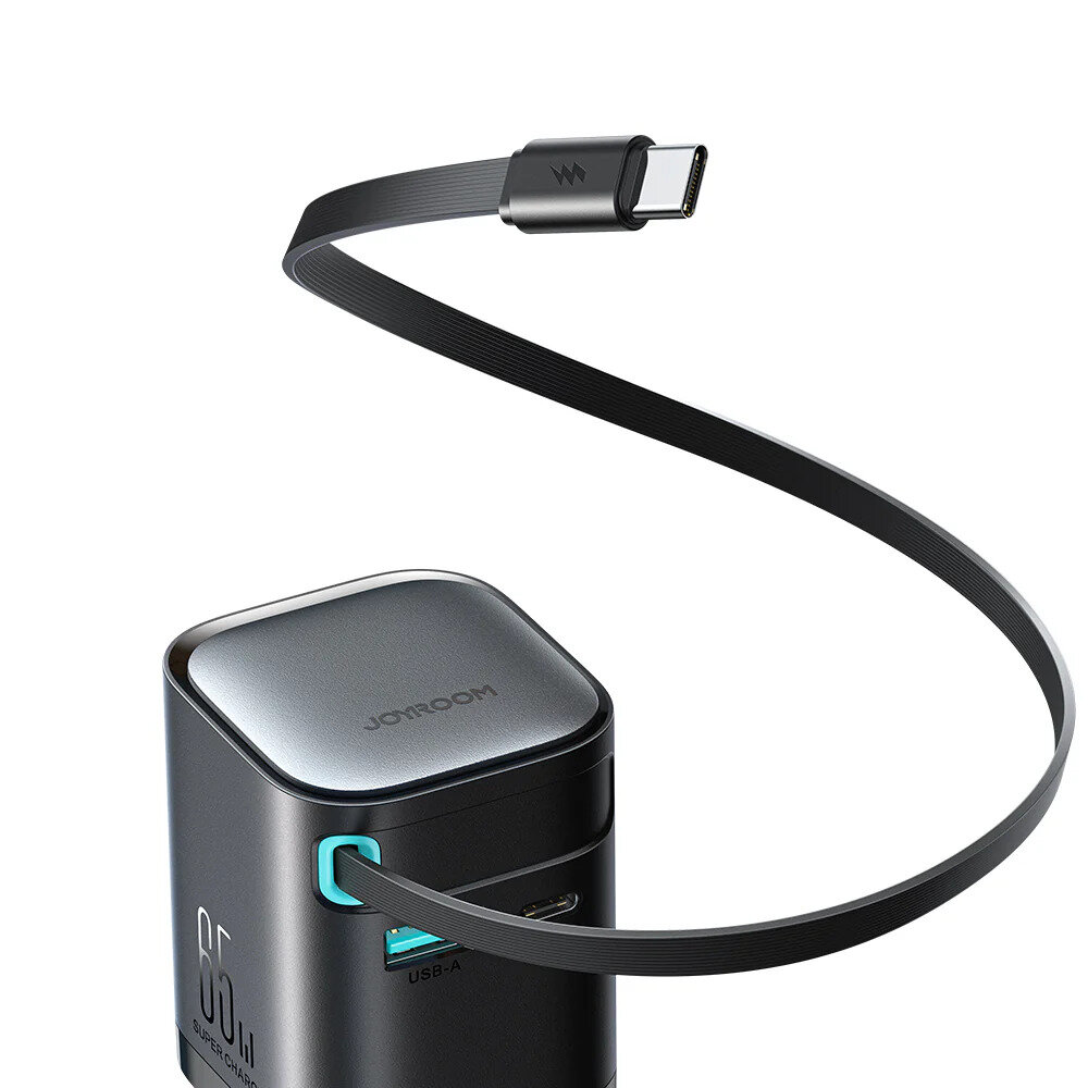 JOYROOM JR-TCL02 65W GAN CHARGER WITH REC.CABLE