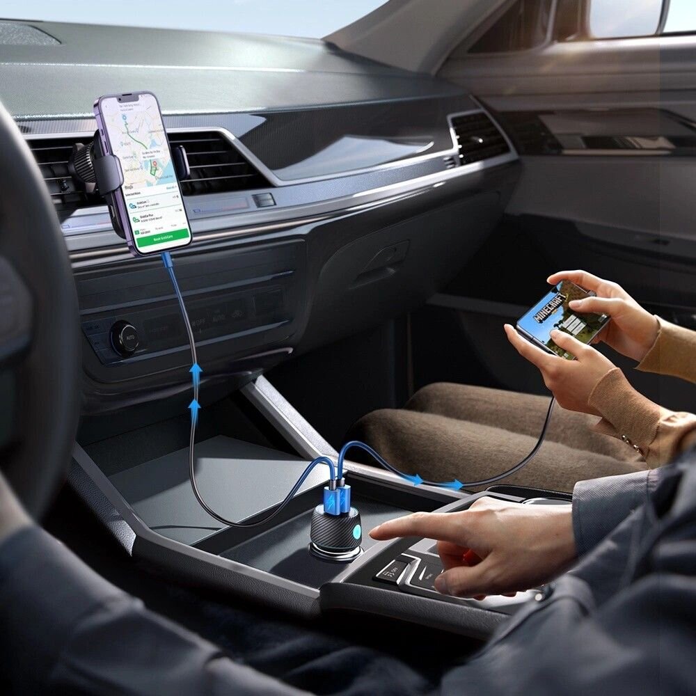 JOYROOM JR-CCN01 60W 1A+1C CAR CHARGER BLACK