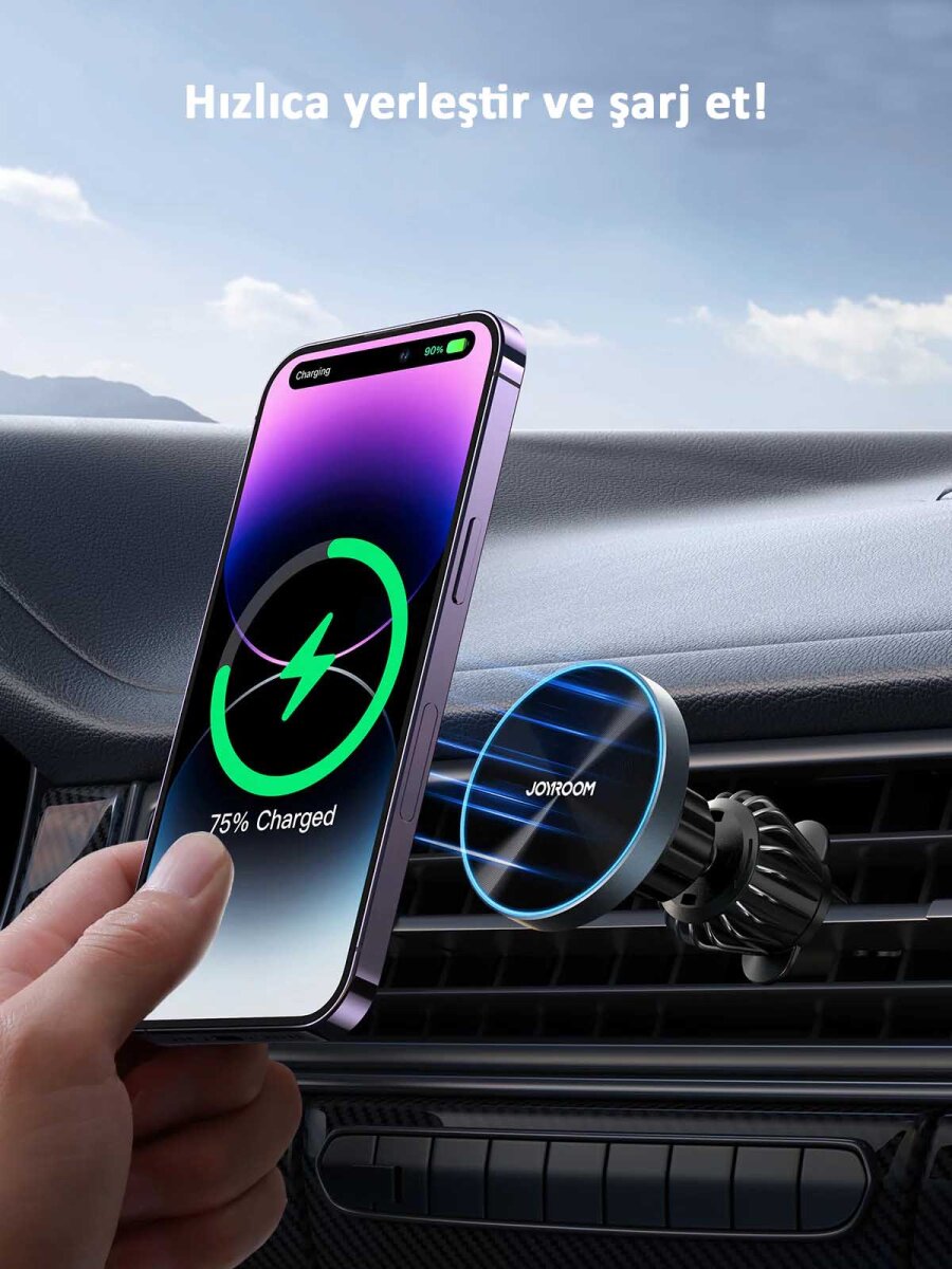 JOYROOM JR-ZS240 MAGNETIC WIRELESS CAR CHARGE HOLDER