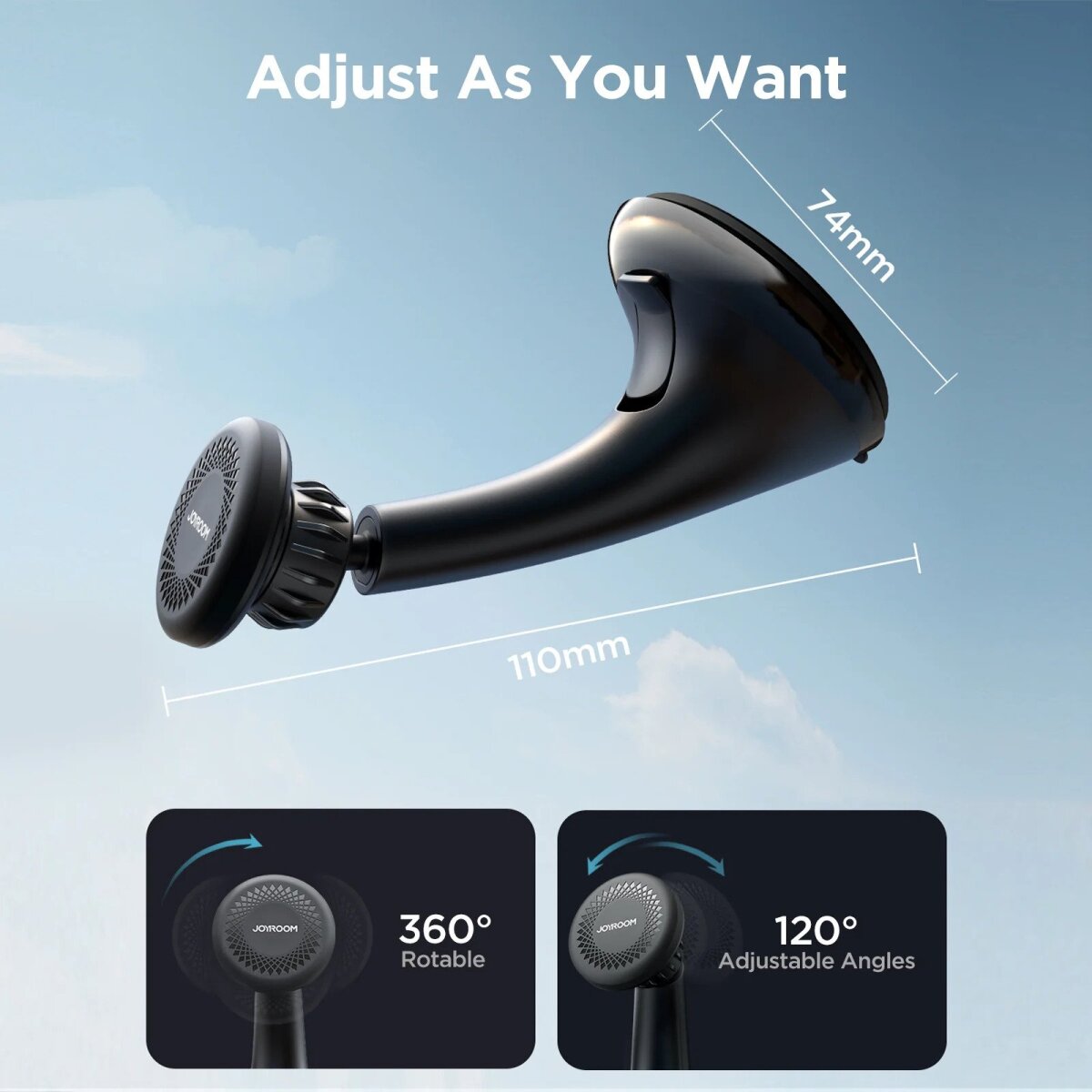 JOYROOM JR-ZS356 UNIVERSAL MAGNETIC CAR HOLDER BLACK