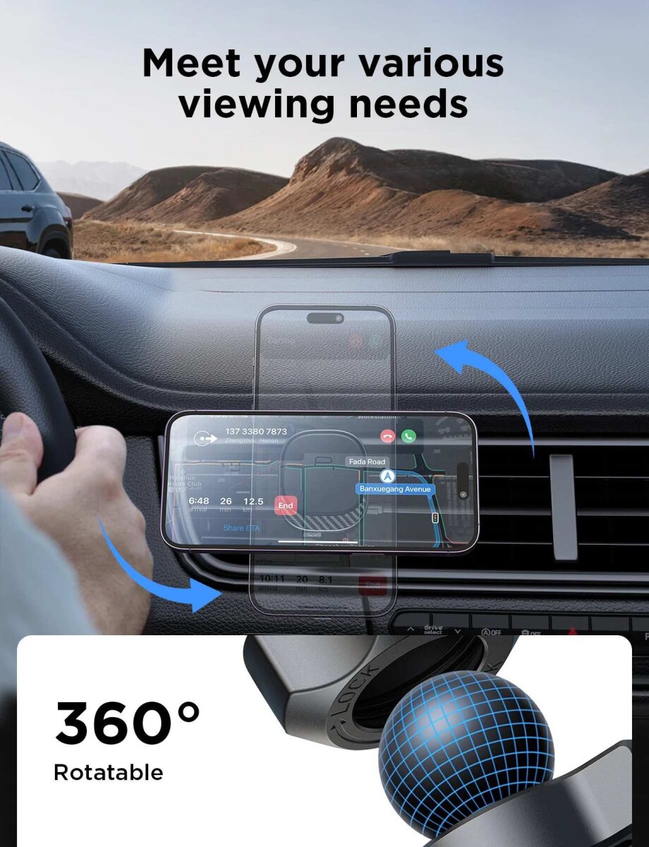 JOYROOM JR-ZS400 MAGNETIC CAR PHONE MOUNT BLACK