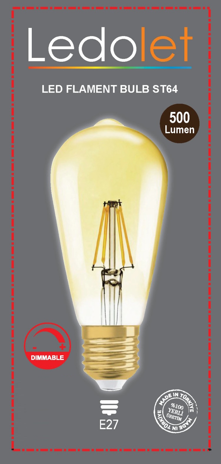 LEDOLET FLAMENT ST64 6W