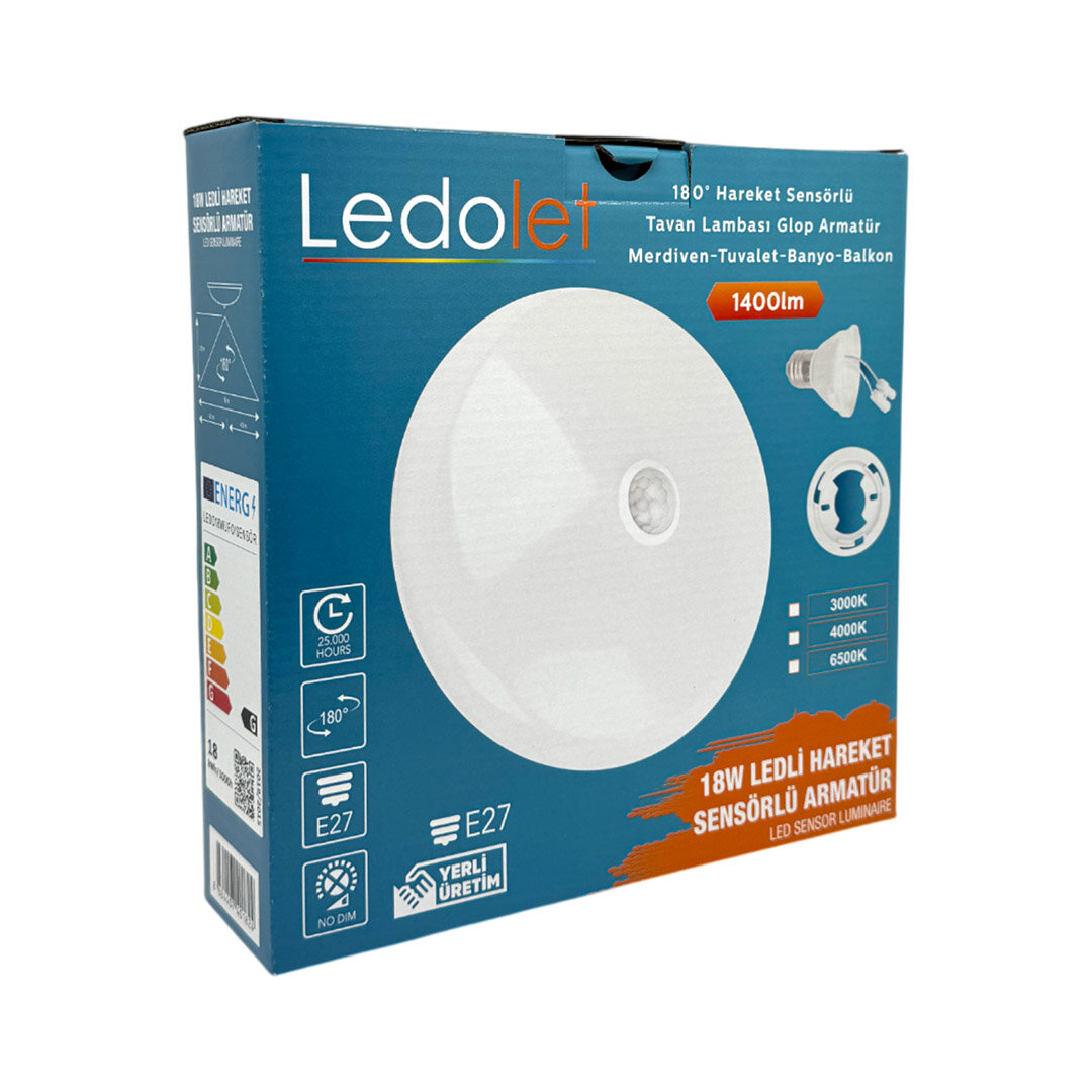 LEDOLET 18W SENSÖRLÜ UFO LAMBA