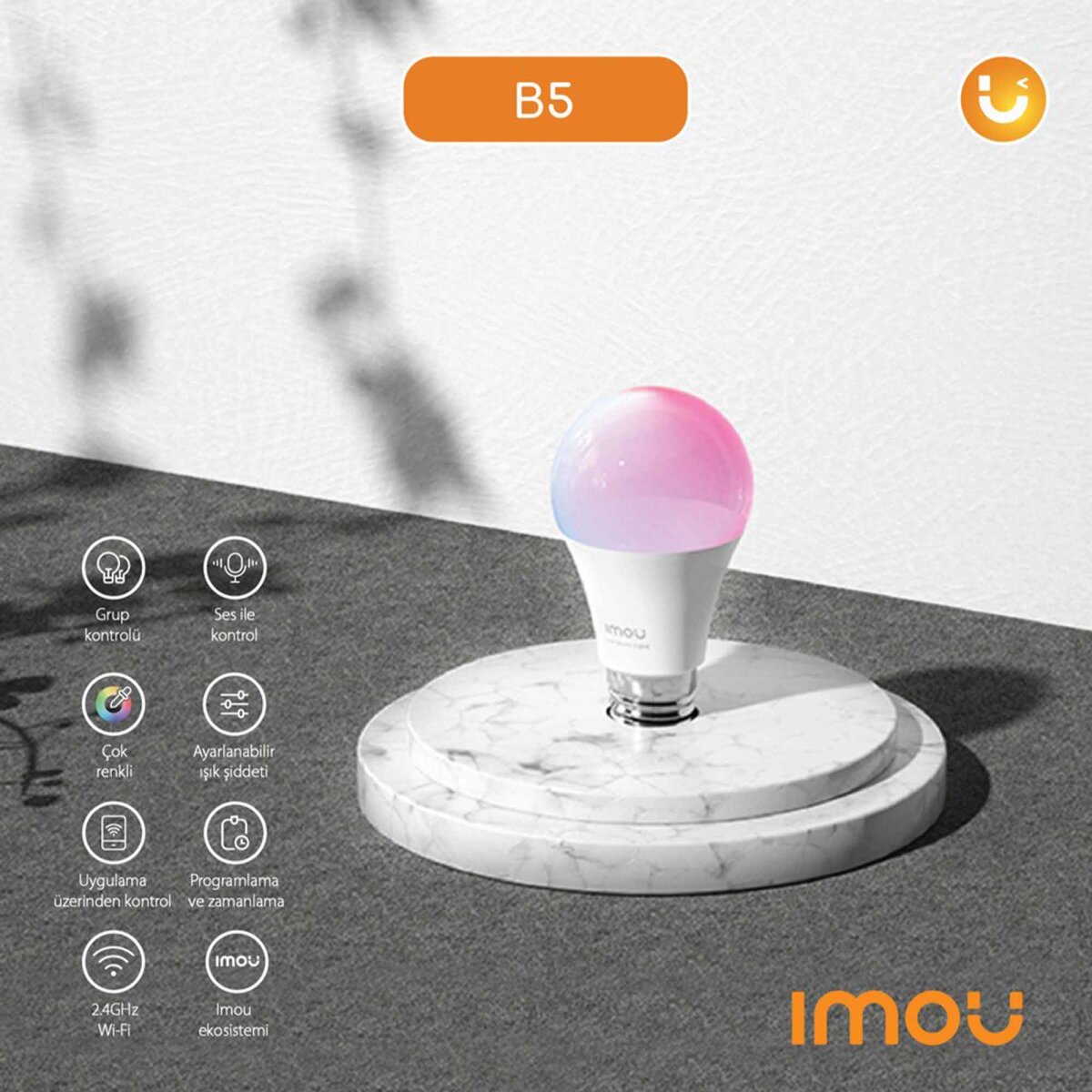IMOU CL1B-5-E27 AKILLI LED WIFI AMPUL
