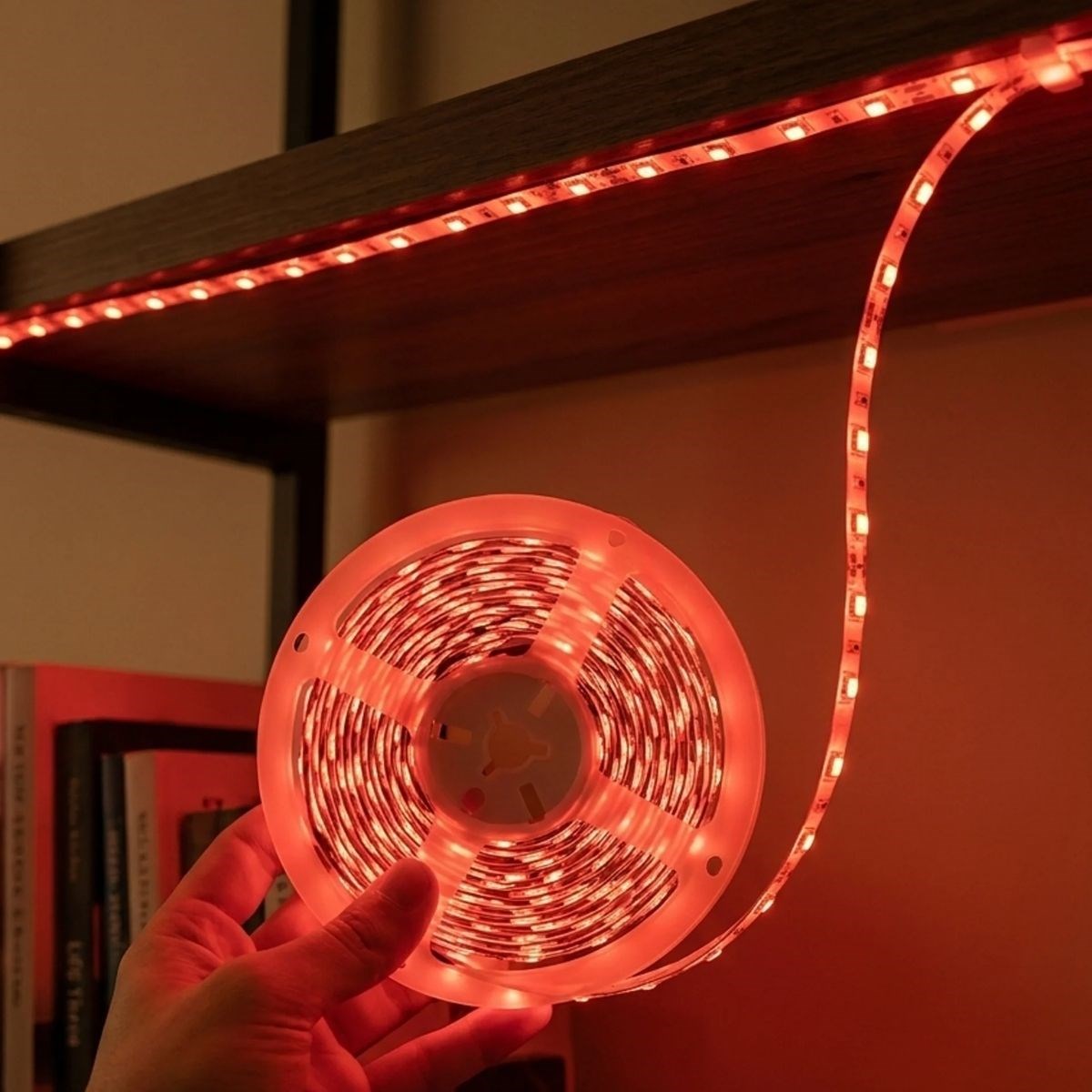 BUFFER® Kırmızı LED Şerit 5m – 60 LED/m 12V 14.4W Güçlü 3 Çipli Işık Şerit Led